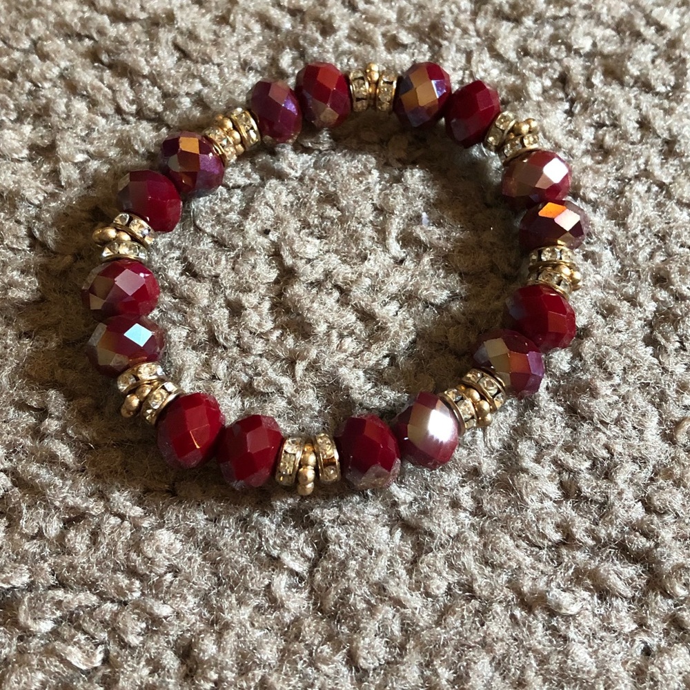 Deep red bracelet